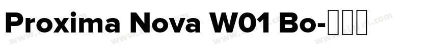 Proxima Nova W01 Bo字体转换